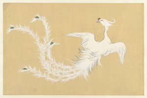 Weißer Phönix von Kamisaka Sekka