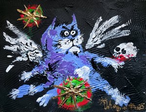 Dunkle Fantasie Katze