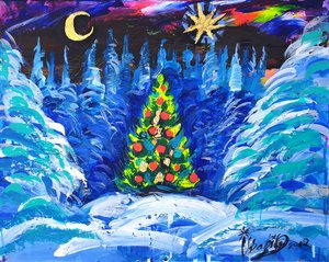 Magische Winternacht von Kanat Ibragimov