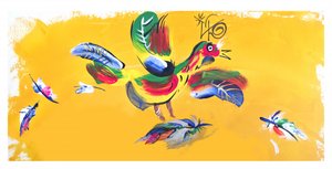 Lebendiger Gelber Vogel von Kanat Ibragimov