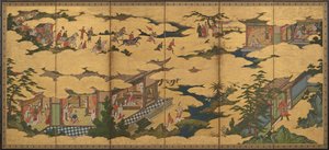 Szenen aus dem Leben des Ming Huang Kaisers und Yang Guifei, Momoyama-Periode, spätes 16. bis frühes 17. Jahrhundert