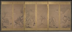 Buddhistische, daoistische und konfuzianische Patriarchen von Kano Sanraku