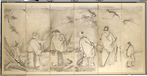 Vier Älteste des Berges Shang von Kanō Tan’yū