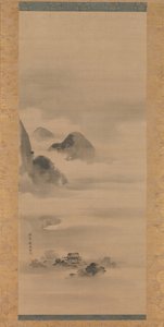 Landschaft im Mondlicht, nach 1662 von Kanō Tan’yū