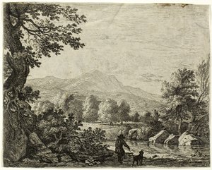 Mann mit einem Hund von Karel Dujardin