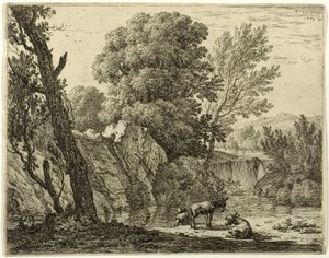 Der Packer mit zwei Eseln von Karel Dujardin