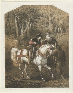 Floris V und Agnes van der Sluis, ca. 1270-1280 von Karel Frederik Bombled