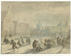 Galgewater in Leiden mit Eisvergnügen