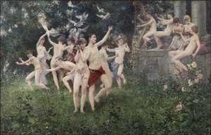Frühlingsfest Allegorische Szene