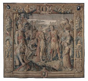 Octavia bewirkt die Eintracht von Tarent von Karel van II Mander
