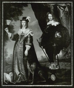 Leonora Christina, Gräfin Ulfeldt 1621-1698 und Valdemar Christian von Schleswig-Holstein 1622-1656 von Karel van Mander III