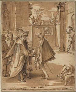 Die Abreise des verlorenen Sohnes von Karel van Mander I