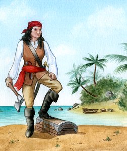 Mary Read, 1690-1720, britische Piratenkameradin von Karen Humpage