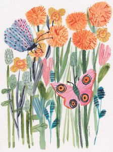 Bunter Garten Schmetterlinge