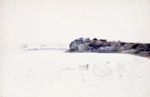 Mih-Tutta-Hang-kusch, Mandan-Dorf von Karl Bodmer