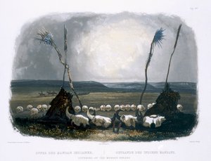 Opfer der Mandan-Indianer, Tafel 14 aus Band 1 von 