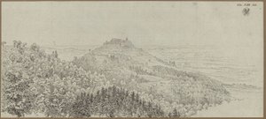 Blick auf die Veste Coburg von Norden von Karl Friedrich Schinkel