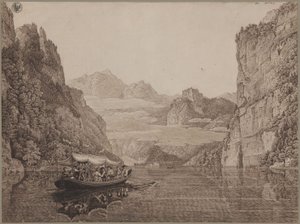Eine Bootsfahrt auf dem Königssee bei Berchtesgaden (mit Karl Friedrich Schinkel und seiner Gattin Susanne Schinkel, geb. Berger) von Karl Friedrich Schinkel