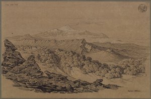 In der Waldregion des Ätna gezeichnet von Karl Friedrich Schinkel