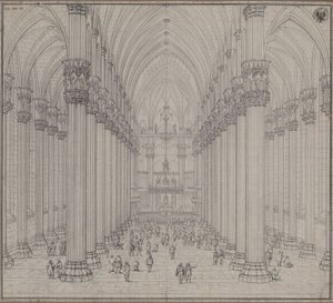 Innenansicht des Doms von Mailand von Karl Friedrich Schinkel