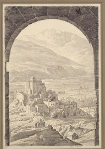Sion im Schweizer Kanton Wallis von Karl Friedrich Schinkel