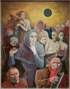 Schwarzmondnacht von Karl Hofer