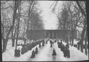 Schlittenfahren, vor 1916 von Karl Karlovich Bulla