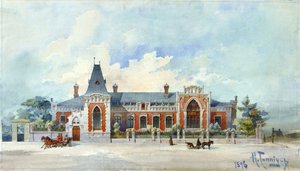 Das Haus von Alexey Alexandrovich Bakhrushin in Moskau, 1896