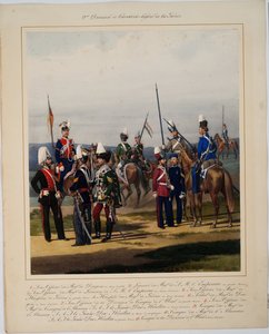 Die 2. Garde-Kavalleriedivision - Piratsky, Karl Karlovich (1813-1889) - 1867 - Farblithographie von Karl Karlovich Piratsky