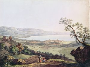Ansicht von Genf von Saconex in Savoyen von Karl Ludwig Hackert