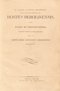Hortus Berolinensis von Karl Ludwig Willdenow