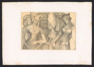 Vier Frauen und zwei Männer