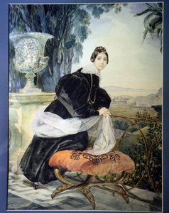 Porträt der Großherzogin von Russland Elisabeth Saltykova (1802-1863) (1833-1835) von Karl Pavlovich Bryullov