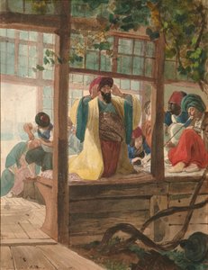 Ein Friseursalon, ca. 1849