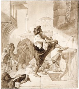 Mittag in einem Karawanserei, 1835