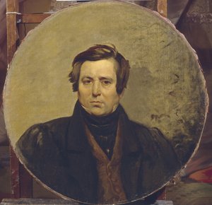 Porträt des Autors Wassili Iwanowitsch Orlow 1792-1860, 1836 von Karl Pavlovich Bryullov