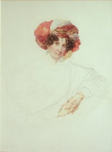 Frau im Turban. Porträt der Gräfin Maria Grigoryevna Razumovskaya 1772-1865, geb. Vyazemskaya, 1827-1830