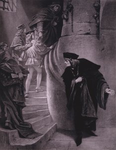 Szene aus Shakespeares König Richard III (Akt III, Szene 5)