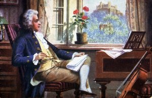 Mozart in Salzburg von Karl or Carl the Younger Schweninger