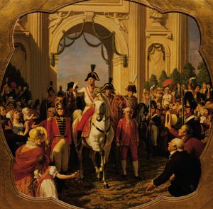 Der Einzug des Kaisers Franz I. (II.) von Österreich in Wien 1814 von Karl von Blaas