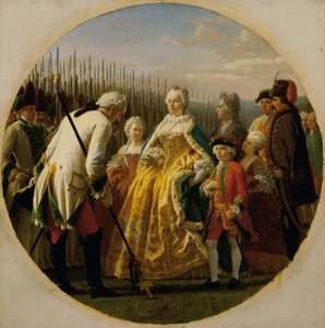 Die Musterung bei Solenau im Jahr 1749 von Karl von Blaas