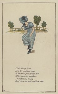 Kleine Betty Blue von Kate (after) Greenaway