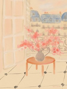 Kirschblüten In Pariser Wohnung