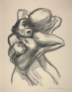 Der Tod ergreift eine Mutter