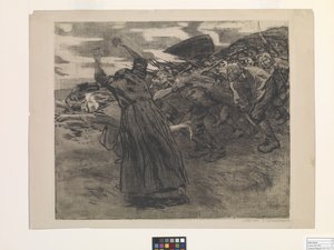 Losbruch (Ausbruch) von Käthe Kollwitz