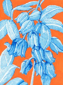 Lebendige Blaue Botanicals von Katie O'Shea