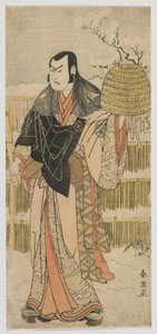 Kabuki-Schauspieler Nakamura Juzo II als Kakokawa Honzo in Akt Neun von 