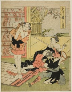 Akt Elf: Nachtangriff auf Moronaos Herrenhaus aus dem Stück Chushingura (Schatz der siebenundvierzig treuen Vasallen)
