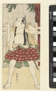 Schauspieler Sakata Hangoro III in der Rolle eines Yakko