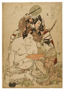 Edo Triptychon, ca. 1743-1812 von Katsukawa Shunei